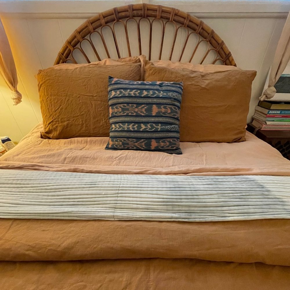 100% Linen Sheet Set from Bed Threads, Terracotta, Queen